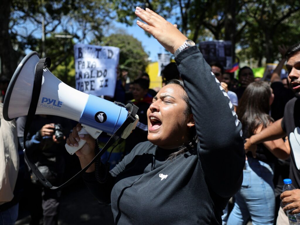 Protesters march in Venezuela as National Assembly weighs amnesty bill | Donald Trump News