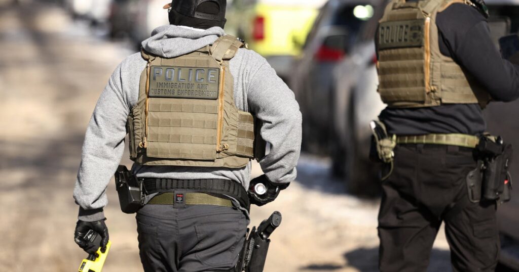 Fewer than 14% of those arrested by ICE in Trump’s 1st year back in office had violent criminal records, document shows
