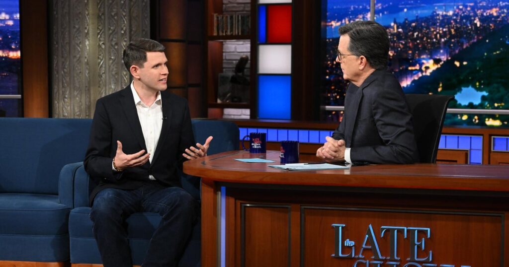 Stephen Colbert slams CBS again amid controversy over James Talarico interview
