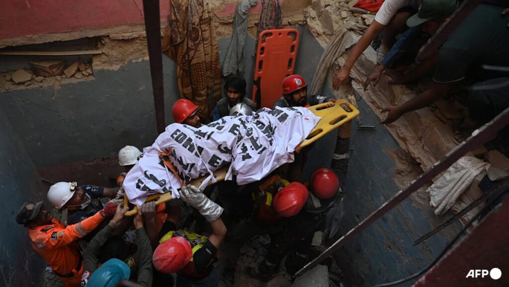 At least 16 killed after building collapses in Pakistan following blast