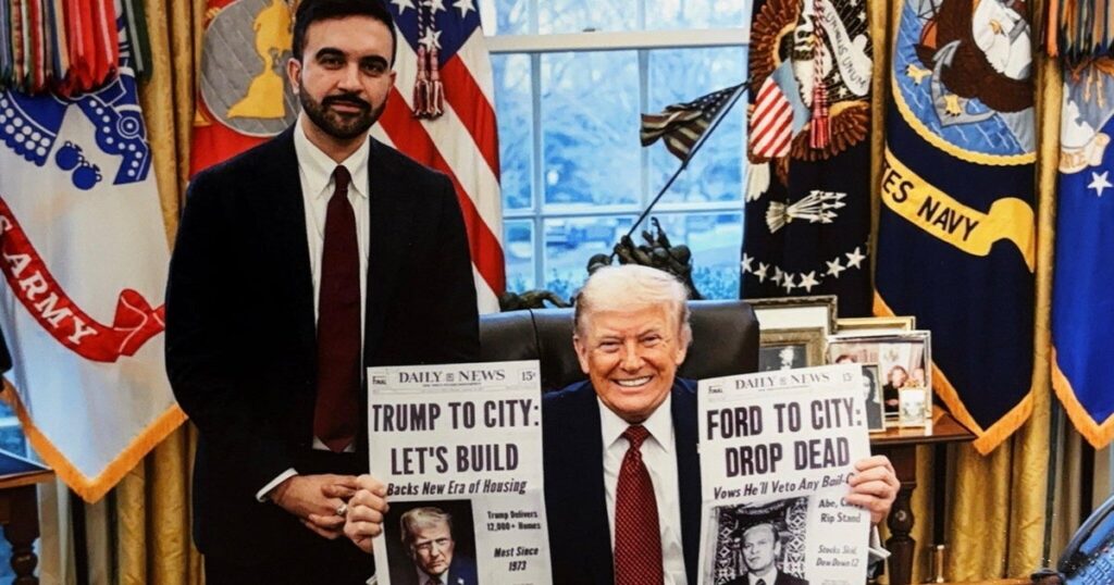 NYC Mayor Zohran Mamdani meets with President Trump at the White House