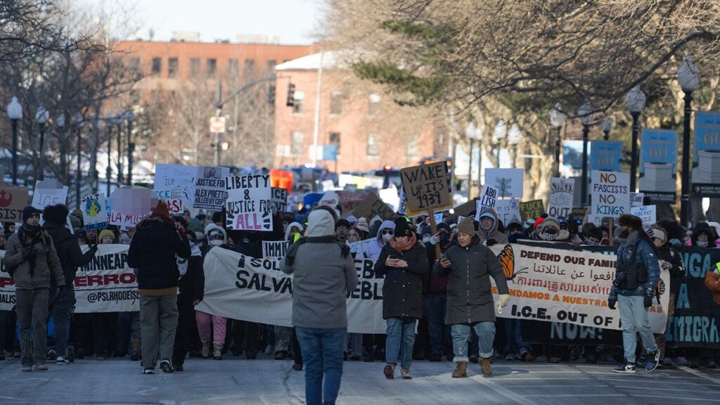 Providence students stage anti-ICE walkout against immigration enforcement