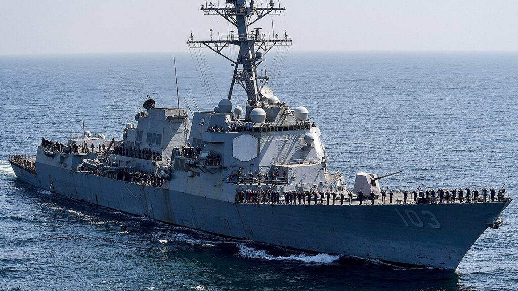 Two US Navy sailors hurt as destroyer, supply ship collide in Caribbean