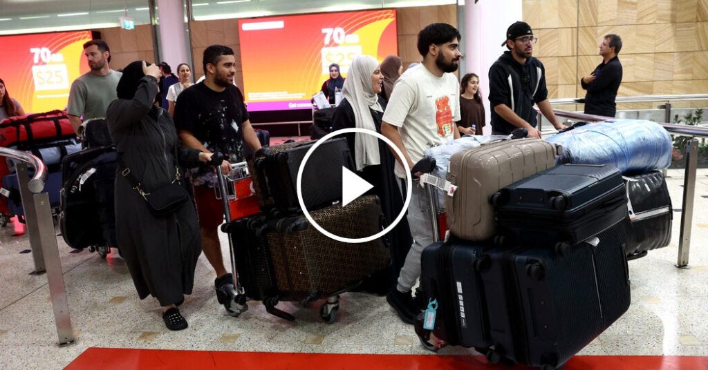 Thousands Leave Middle East by Land and Air