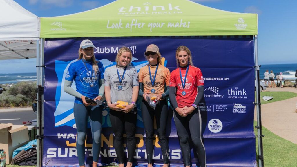 Perfect conditions saw locals dominate round one of WA Junior Surfing Titles in Margaret River