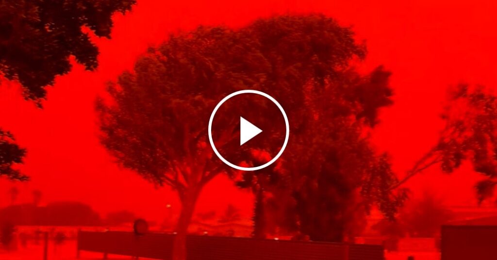 Australia Skies Turn Blood Red Ahead of Tropical Cyclone