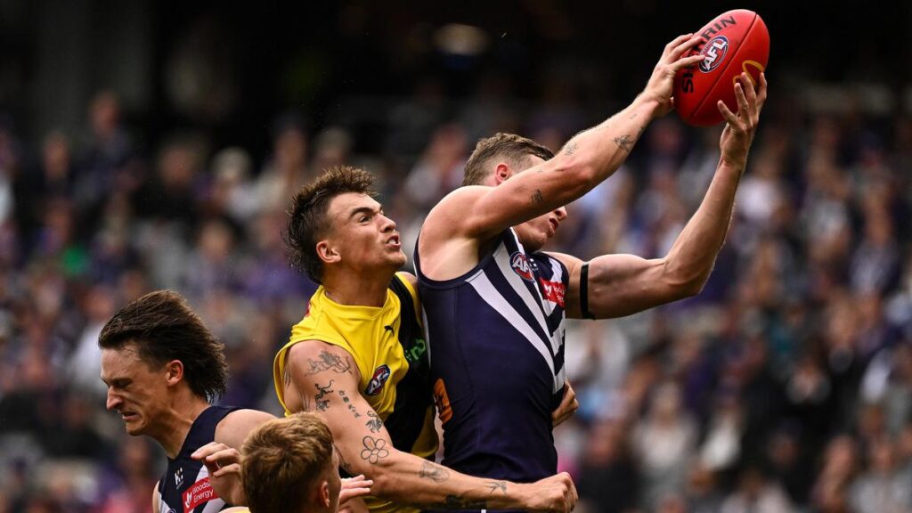 Fremantle Dockers coach Justin Longmuir heaps praise on Josh Treacy after his contested marking exhibition