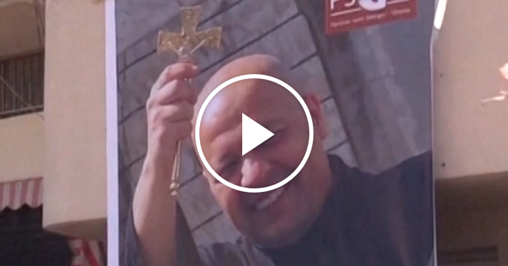 A Maronite Priest Killed by Israeli Tank Fire is Mourned in Lebanon