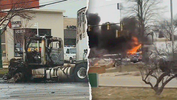 Four Michigan police officers injured while rescuing 5 people from fiery crash