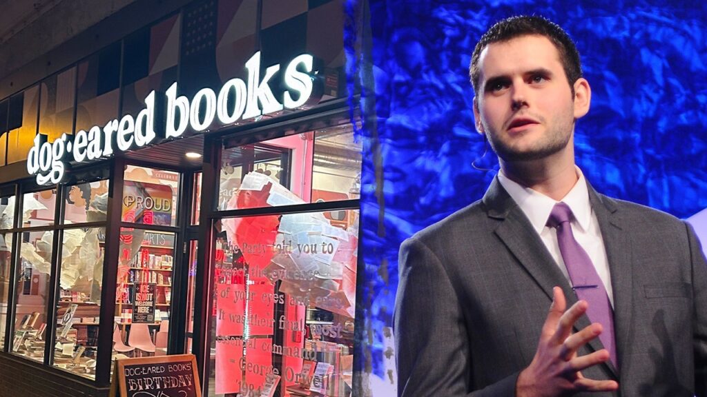 Senate hopeful who touts ‘old Dem values’ holds event at store selling ‘ABOLISH ICE’ merch