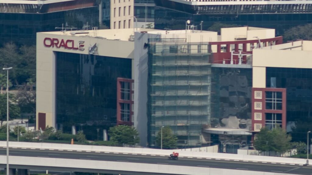 Debris from interception strikes Oracle building in Dubai, UAE says