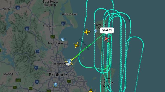 QFA93: Brisbane to Perth flight circles for hours after air speed dial issue forced diversion