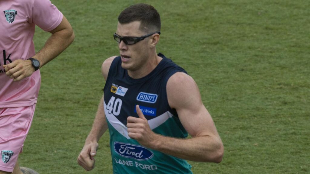 Jeremy Sharp full of praise for Fremantle Dockers teammate Mason Cox after Peel Thunder performance