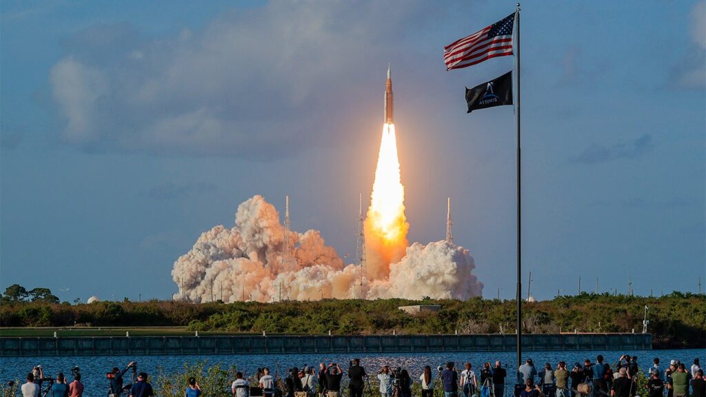 Artemis II crew fires engine to send Orion and astronauts toward the moon