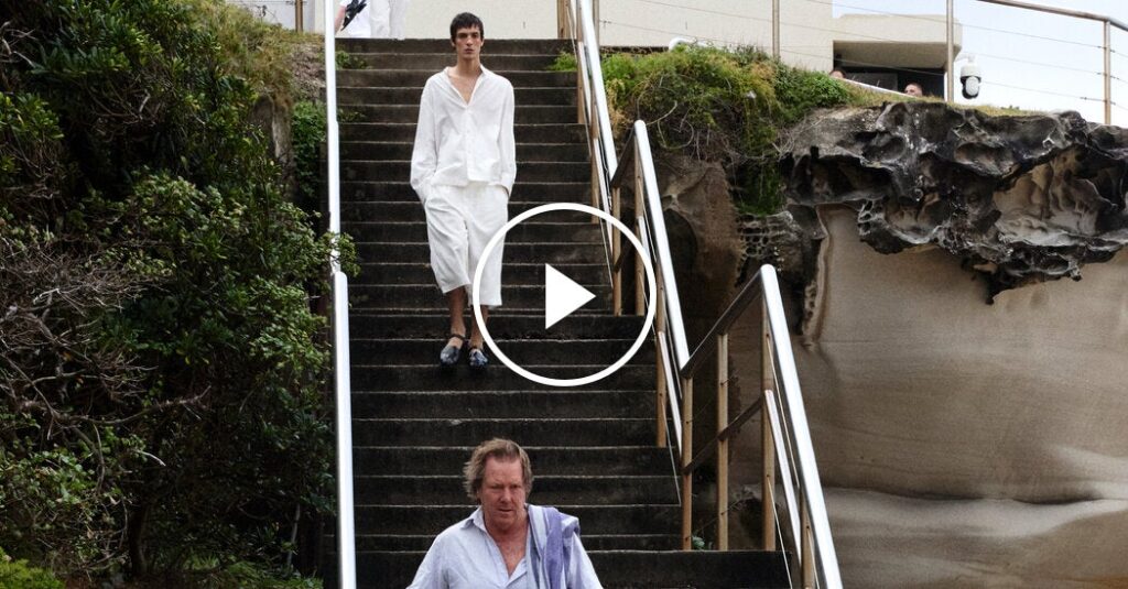 Beach Visitor Accidentally Crashes a Fashion Show and Becomes a Star