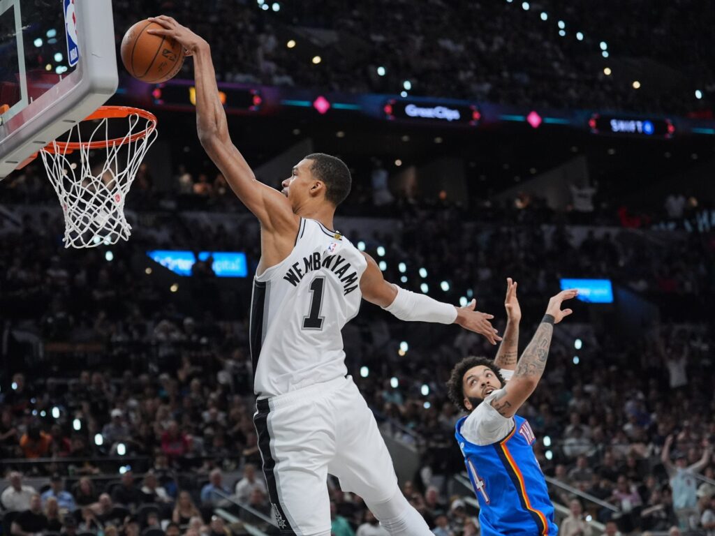 Wembanyama scores 33 as Spurs rip Thunder to level NBA playoffs | Basketball News