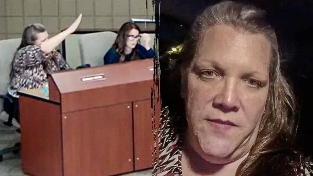 Arizona school board member appears to make Nazi salute at public meeting