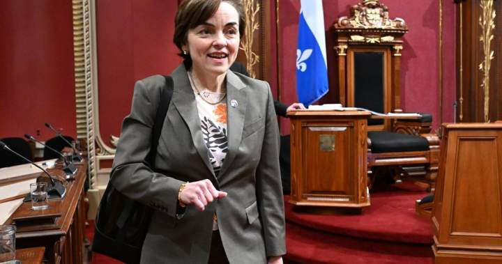 Quebec Premier Christine Fréchette to meet Macron in Paris on economic mission – National