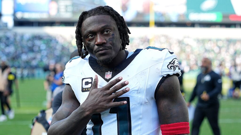 AJ Brown wedding had no Eagles teammates as trade rumors continue