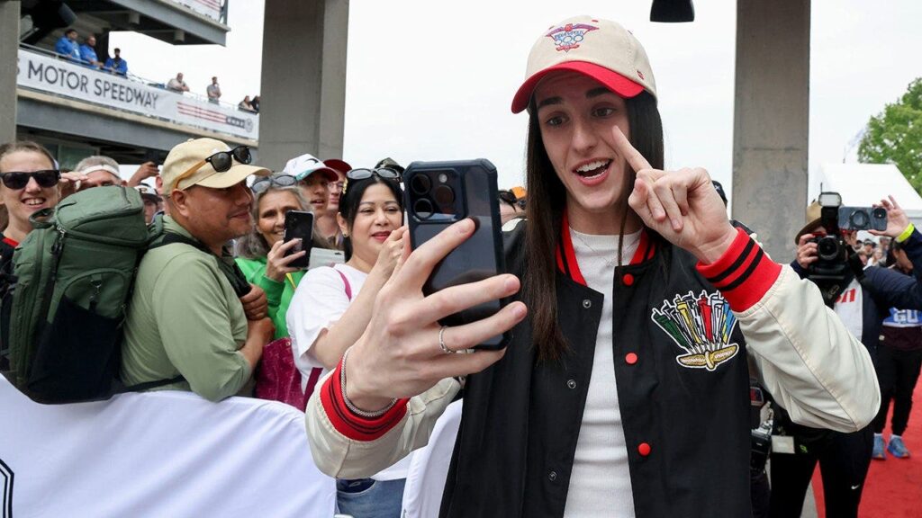 Caitlin Clark tells Indy 500 drivers to start their cars as grand marshal