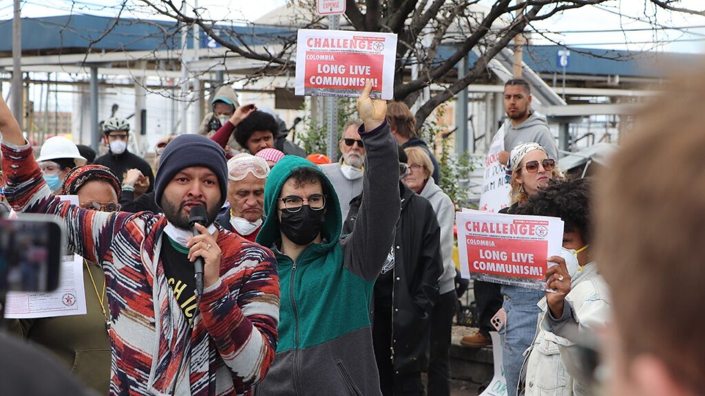 Proud Boys, communist groups clash at New Jersey ICE detention center protest