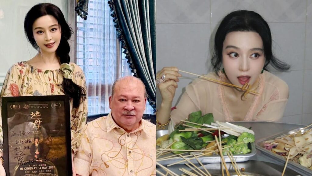 Actress Fan Bingbing meets Malaysian king Sultan Ibrahim at his Johor palace, eats satay in Melaka