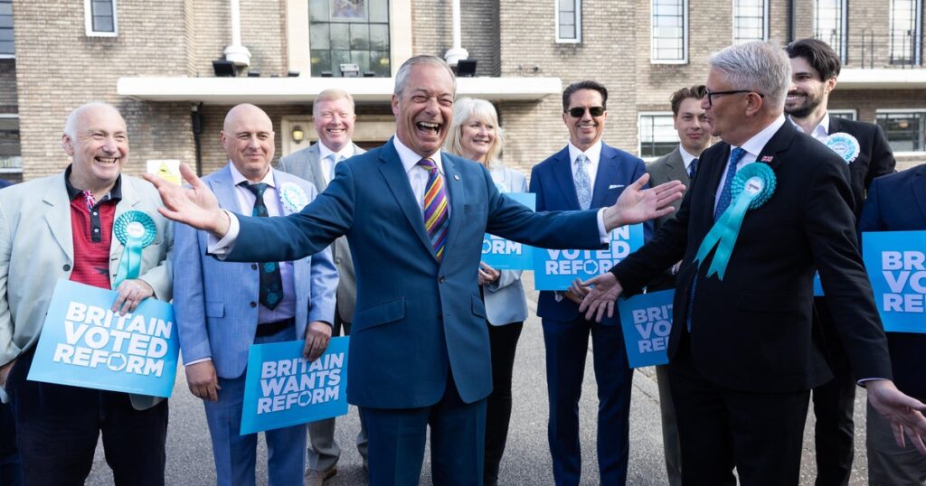 U.K. election results mark “historic shift in British politics,” Trump ally Farage says as big parties reel