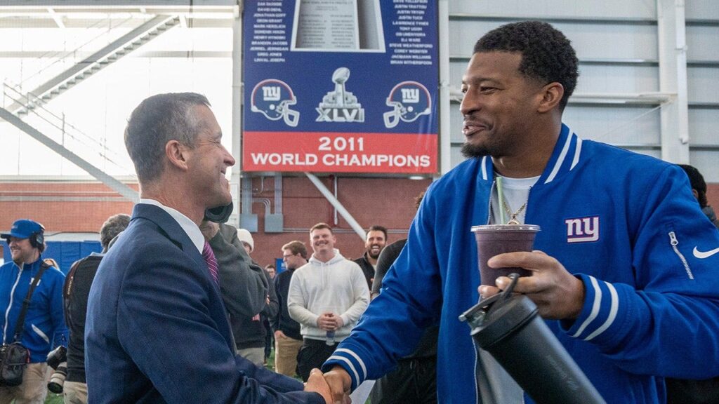 Jameis Winston says Giants can win Super Bowl with Dart, Harbaugh