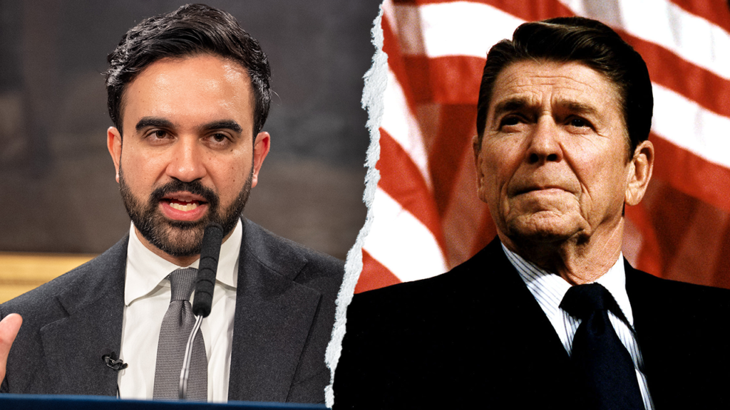 NYC socialist mayor Mamdani disagrees with Reagan, touts city grocers