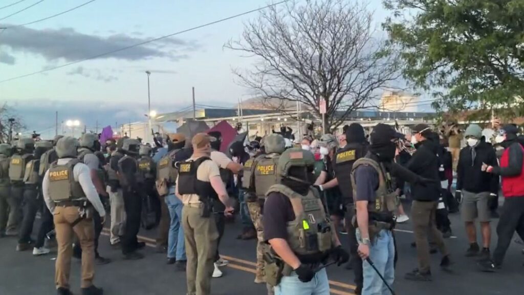 Delaney Hall anti-ICE agitators escalate chaos, clashes with fed agents in NJ