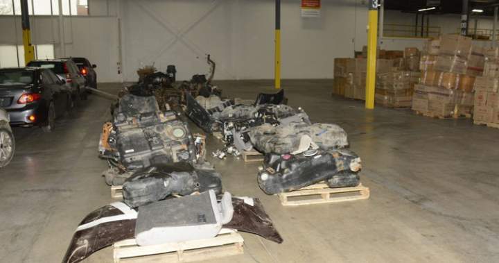 Police find $5.5M in cars from Ontario auto theft ring tied to $20M in losses