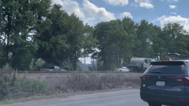 Freight train destroys septic truck at Virginia crossing, spilling sewage