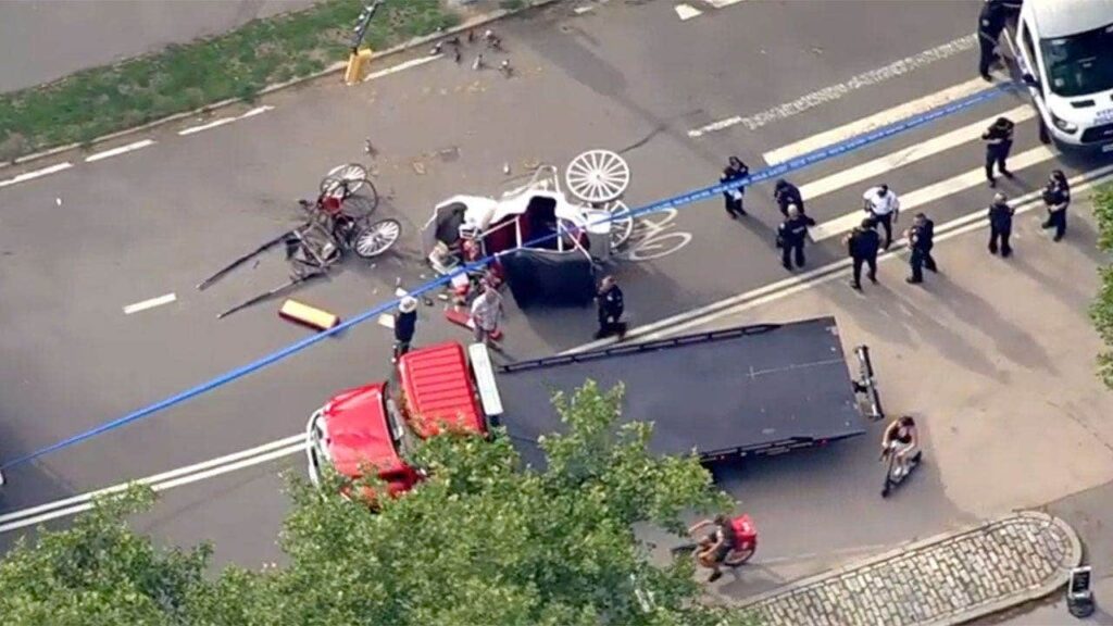Tourist, 18, dies after horse-drawn carriage crash in NYC’s Central Park