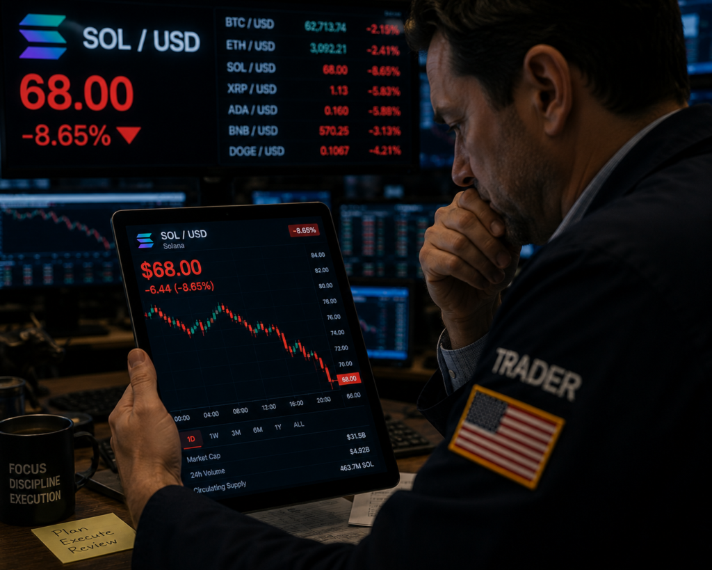 SOL slips below $70 as price weakness persists amid rising institutional interest