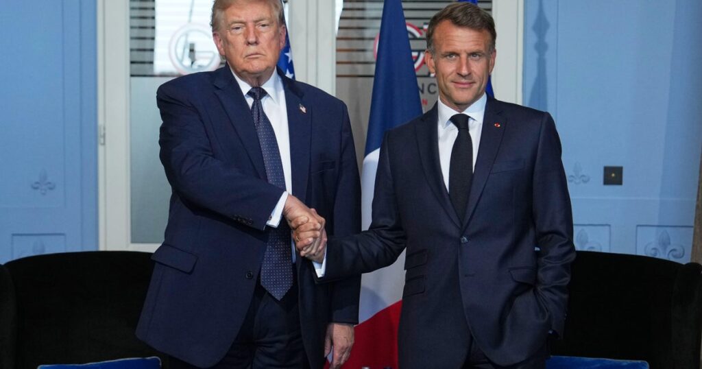 Trump in G7 summit in France as he touts signing of Iran memorandum