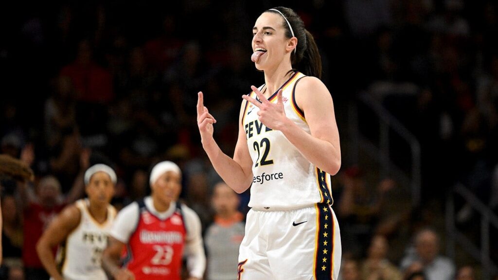 Caitlin Clark hits clutch 31-foot game winner as Fever edge Mystics 78-76
