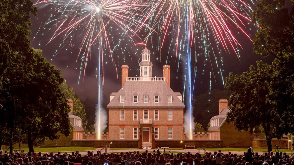 Colonial Williamsburg plans free July 4th fireworks and drone show