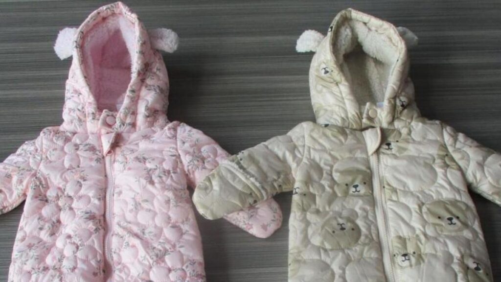 Best and Less baby quilted snowsuit urgently pulled from shelves