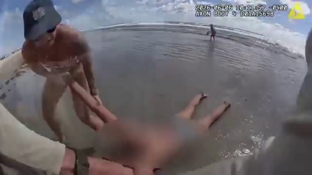 Body cam shows dramatic rescue of woman at New Smyrna Beach