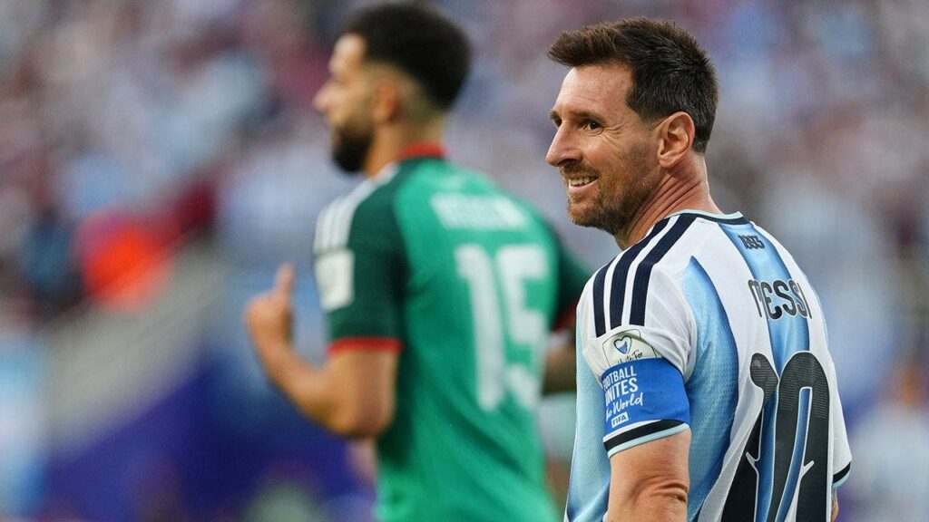 Lionel Messi hat trick ties World Cup scoring record in Argentina win