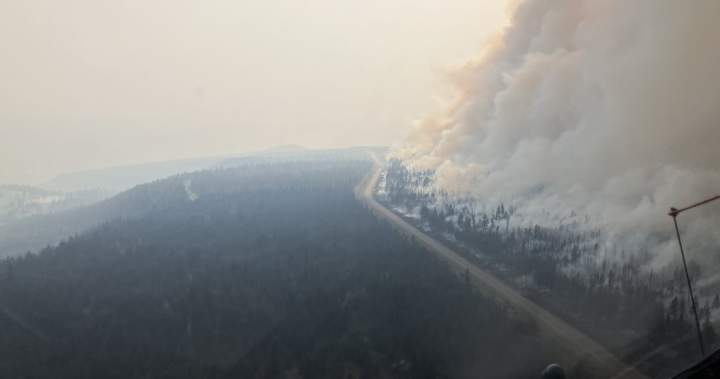 Burned chimney all that remains of woman’s home after wildfire near Clinton, B.C.