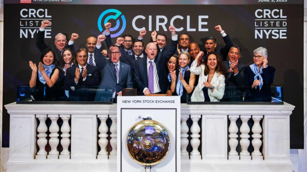 Stablecoin issuer Circle just got the greenlight to operate as a bank. The shares are up 5%