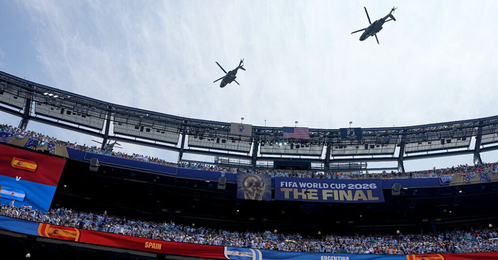 At World Cup Final, Trump Seeks to Bask in Another Sports Championship