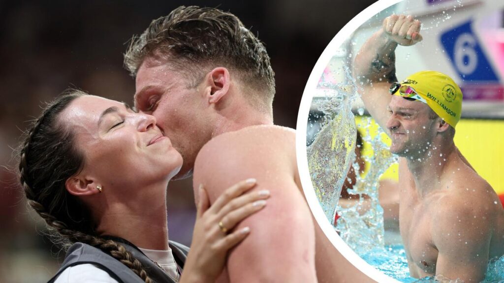 Commonwealth Games: Sam Williamson embraces photographer partner Linnea Lindberg on ‘fairytale’ day
