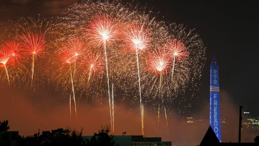 America 250 celebration features Trump address and record fireworks