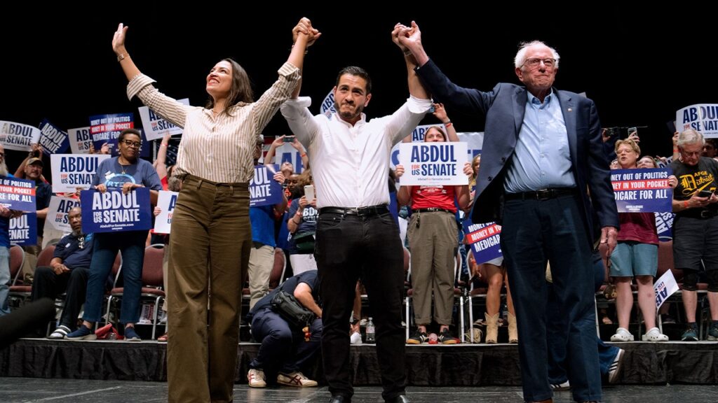 Sanders and Ocasio-Cortez campaign for El-Sayed in Michigan primary