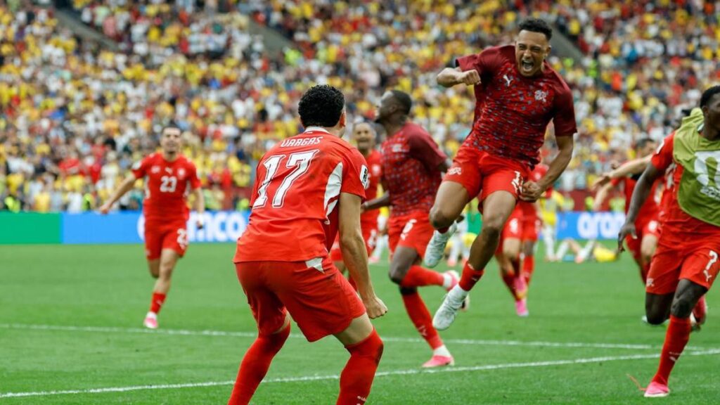 Swiss reach Cup quarters as Colombia pay the penalty