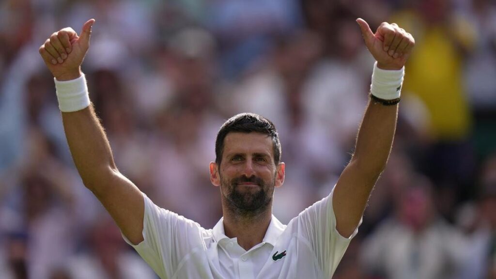 Djokovic beats Safiullin to reach Wimbledon quarters