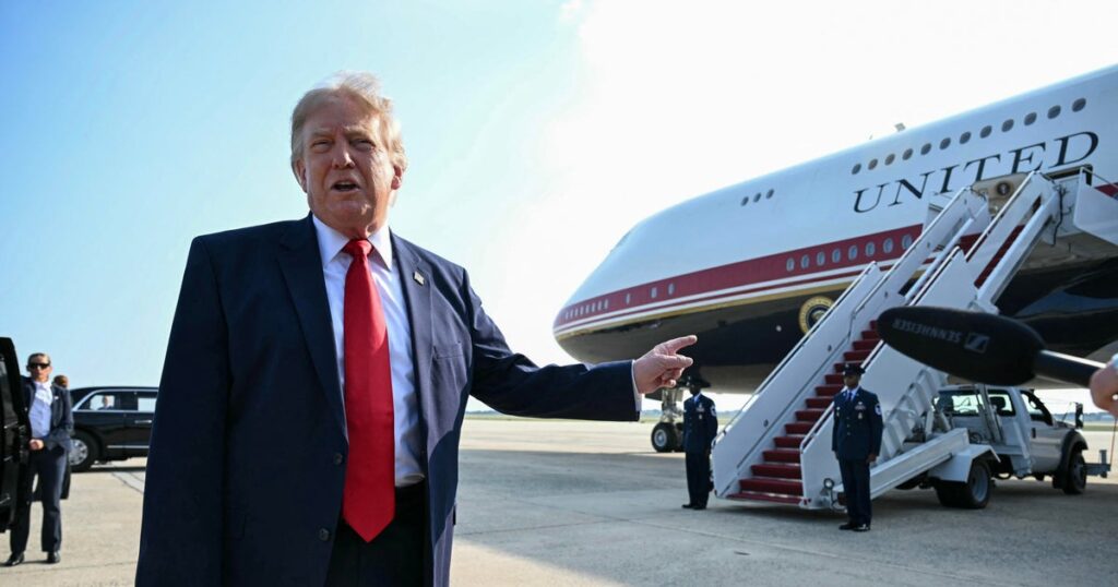 Trump takes first trip on Qatari-gifted Air Force One