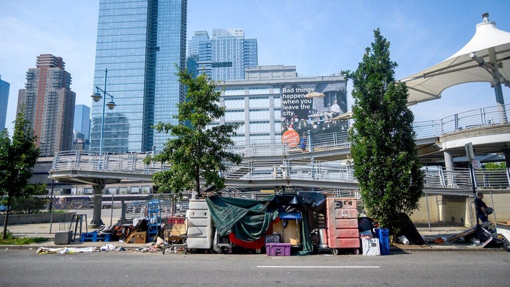 Mamdani’s encampment policy draws criticism near the Intrepid Museum
